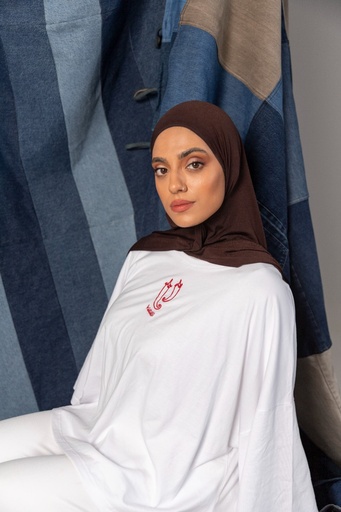 T-shirt oversized femme manches courtes فلفل